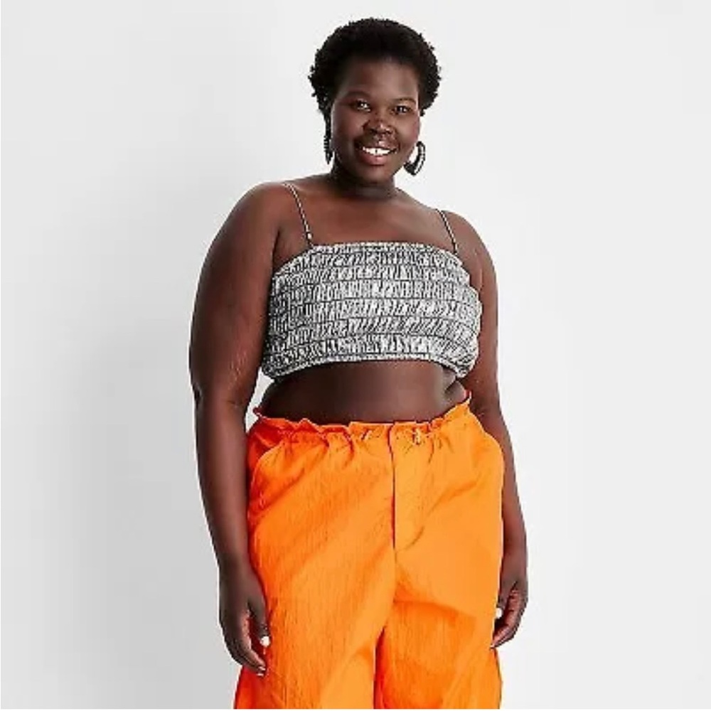 Future Collective Strappy Metallic Tiny Top